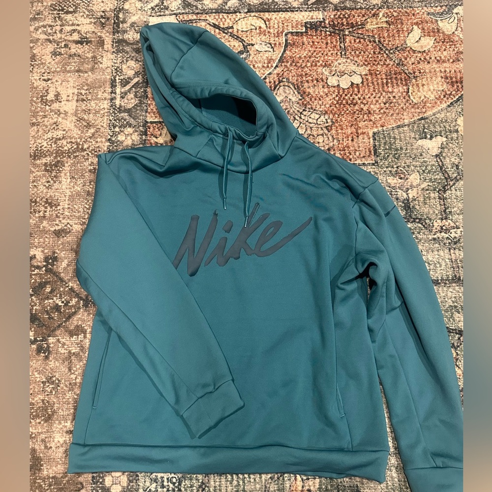 Nike Teal Pullover Hoodie with Script Logo
